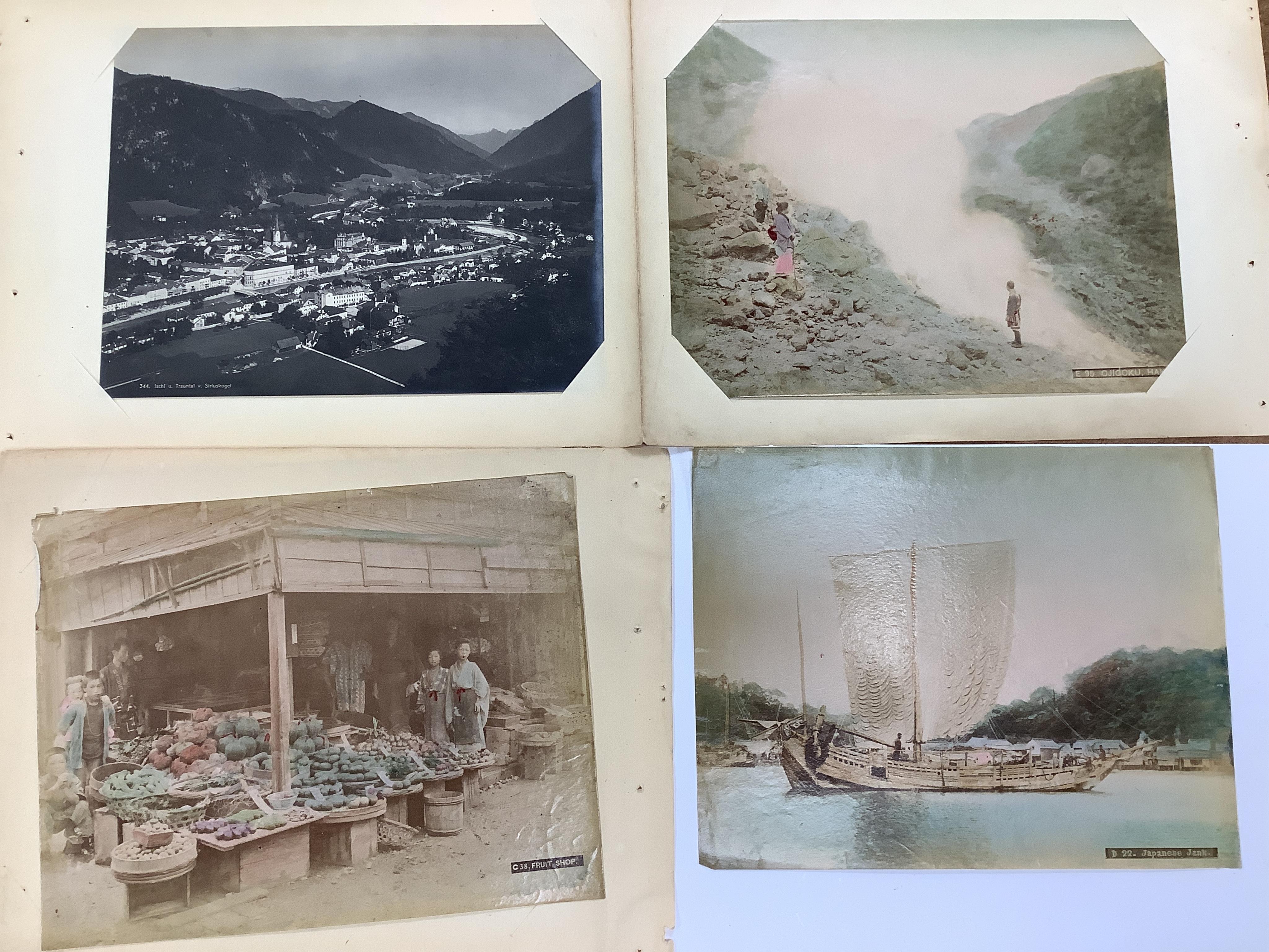 An album of Japanese photos late 19th century. Condition - poor